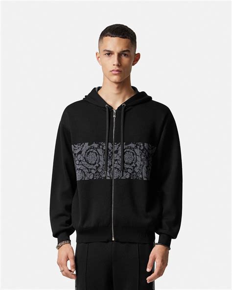 knitwear versace|versace barocco hoodie.